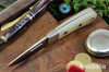 Bark River Knives: Essential - MagnaCut - Dune G-10 - White Liners - Mosaic Pins
