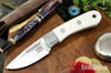 Bark River Knives: Essential - MagnaCut - White Linen Micarta