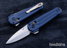 Benchmade Knives: 491 Lowden - AXIS Flipper - Crater Blue Aluminum - M390
