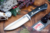 Bark River Knives: Classic Semi Skinner - MagnaCut - Black Canvas Micarta - White Liners