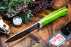 Bark River Knives: Classic Semi Skinner - MagnaCut - Toxic Green G-10 - Yellow Liners