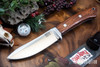 Bark River Knives: Classic Semi Skinner - MagnaCut - Camel Thorn - White Liners
