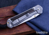 Chris Reeve Knives: Small Sebenza 31 - Insingo - Glass Blasted Titanium - Macassar Ebony Inlays - CR22IK037