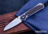 Chris Reeve Knives: Small Sebenza 31 - Insingo - Glass Blasted Titanium - Macassar Ebony Inlays - CR22IK039