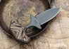 RMJ Tactical: BUB - Back Up Blade - Hyena Brown G-10 - MagnaCut - Tungsten Cerakote