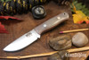 Bark River Knives: Micro Bravo CPM-154 - Dune G-10 - Red Liners