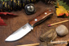 Bark River Knives: Micro Bravo CPM-154 - Purple Heart - Green Liners