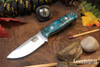 Bark River Knives: Micro Bravo CPM-154 - Turquoise Maple Burl