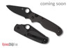 Spyderco: ButtonUp Blackout - Button Lock - Carbon Fiber - 8Cr13MoV - Black Oxide