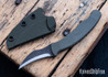 Ed's Manifesto & Kopis Designs: L-Via Field Knife - Green - Ramped Acid Stonewash
