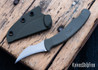 Ed's Manifesto & Kopis Designs: L-Via Field Knife - Green - Ramped Satin