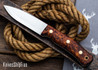 Casstrom: No.10 Swedish Forest Knife - Järv - 15N20Tool Steel - Zero Scandi Grind - Dark Curly Birch