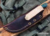 Lishen Knives: Little Lovecraft - Desert Ironwood - Aluminum Pins - AEB-L - LK04KK006