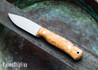 Casstrom: No.8 SFK - Curly Birch - 14C28N - Flat Grind 