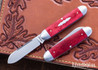Jack Wolf Knives: Equal End - Gateway Series - Smooth Red Bone - 14C28N