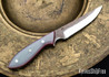 Muteki: 3.44" Persian Neck Knife - Jade G10 - Ruby Red G10 Liners - Hitachi White #1 Steel - #6348
