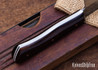 Muteki Knives: 6.7" Nakiri - Ironwood - Ivory G-10 Liners - Hitachi White #1 Steel - #6267