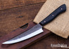 Muteki Knives: 6.38" Boning Knife - Ironwood - Ruby Red G-10 Liners - Hitachi White #1 Steel - #6359
