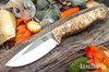Bark River Knives: North Country EDC - CPM 154 - Black Ash Burl #2