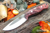 Bark River Knives: North Country EDC - CPM 154 - Raspberry Maple Burl