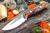 Bark River Knives: North Country EDC - CPM 154 - Black Cherry Maple Burl