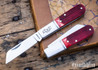 RoseCraft Blades: Beaver Creek Barlow - Red Barnboard Jigged Bone - D2 Tool Steel