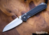 Chris Reeve Knives: Large Sebenza 31 Insingo - Glass Blasted Titanium - Bog Oak Inlays - CR18LK001