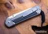 Chris Reeve Knives: Large Sebenza 31 Insingo - Glass Blasted Titanium - Bog Oak Inlays - CR18LK012
