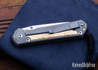 Chris Reeve Knives: Large Sebenza 31 - Insingo - Glass Blasted Titanium - Box Elder Burl - CR08AL011
