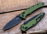 Kershaw Knives: Bareknuckle DuraLock - KVT Bearings - OD Green Aluminum - CPM-MagnaCut - Black PVD