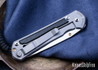 Chris Reeve Knives: Small Sebenza 31 - Insingo - Glass Blasted Titanium - Box Elder Burl - CR20AL004