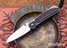 Chris Reeve Knives: Small Sebenza 31 - Insingo - Glass Blasted Titanium - Macassar Ebony Inlay - CPM MagnaCut  - CR26AL002