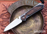 Chris Reeve Knives: Small Sebenza 31 - Insingo - Glass Blasted Titanium - Macassar Ebony Inlay - CPM MagnaCut  - CR26AL005