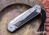 Chris Reeve Knives: Small Sebenza 31 - Insingo - Glass Blasted Titanium - Macassar Ebony Inlay - CPM MagnaCut  - CR26AL005