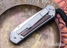 Chris Reeve Knives: Small Sebenza 31 - Insingo - Glass Blasted Titanium - Macassar Ebony Inlay - CPM MagnaCut  - CR26AL010