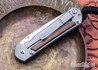 Chris Reeve Knives: Small Sebenza 31 - Insingo - Glass Blasted Titanium - Macassar Ebony Inlay - CPM MagnaCut  - CR26AL012