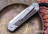 Chris Reeve Knives: Small Sebenza 31 - Insingo - Glass Blasted Titanium - Macassar Ebony Inlay - CPM MagnaCut  - CR26AL018