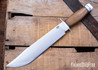 Bark River Knives: 1909 Bowie - Natural Canvas Micarta