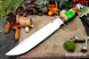 Bark River Knives: 1909 Bowie - Toxic Green & Desert Ironwood Burl Acrylic Hybrid #3