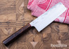 Muteki: 5.69" Nakiri - Ironwood - Cherry G-10 - Hitachi White #1 Steel - #6286