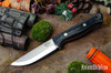 Bark River Knives: Gunny Scandi 3V - Black Canvas Micarta - Red Liners - Mosaic Pins
