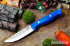 Bark River Knives: Gunny Scandi 3V - Blue Glow G-10