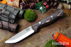 Bark River Knives: Gunny Scandi 3V - Bog Oak - Red Liners #1