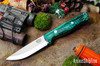 Bark River Knives: Gunny Scandi 3V - Forest Green Maple Burl