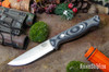 Bark River Knives: Gunny Scandi 3V - Gray & Black Suretouch - Matte - Gray Liner