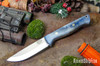 Bark River Knives: Gunny Scandi 3V - Multi Colored Maple Burl - Mosaic Pins #2
