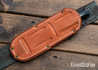 Bark River Knives: Gunny Scandi 3V - Wenge - Mosaic Pins