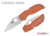 Spyderco: Chaparral - Lockback - Burnt Orange G-10 - REX 121 - C152GPBOR