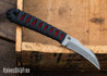 Bradshaw Blades: Space Maker - Red Stingray & Black Paracord Wrap - D2 Tool Steel - Acid Stonewash