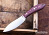 L.T. Wright Knives: Large Northern Hunter - AEB-L - High Saber Ground - Redstone/Maple Valley Micarta - Matte Finish